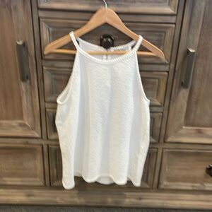 Green Envelope Los Anofles Women’s Size Large Cream Dressy Tank Blouse